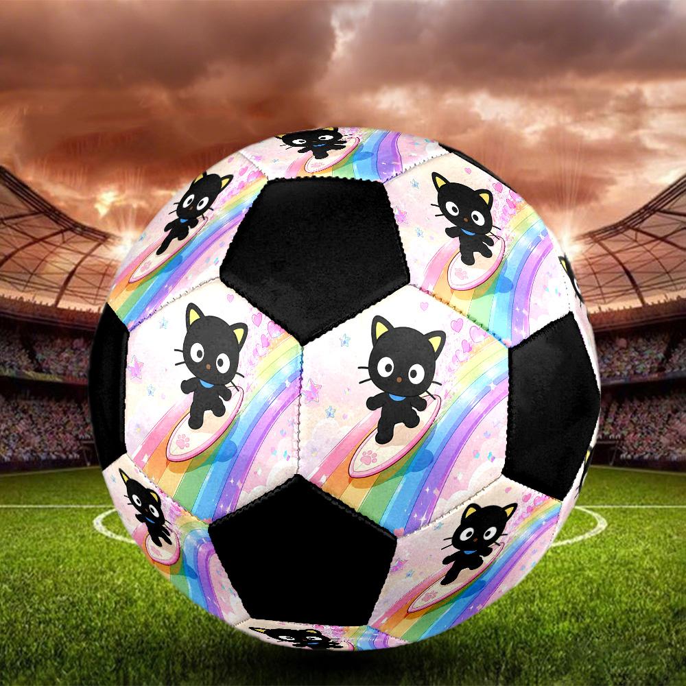 Chococat Soccer Ball Colorful All Ages Machine Stitched PVC Competition Ready Durable High-Bounce.SIZE5