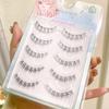 5 Pairs False Eyelashes Pack Soft Sharpened Tips Natural Look Lashes for Cosplay Party Makeup