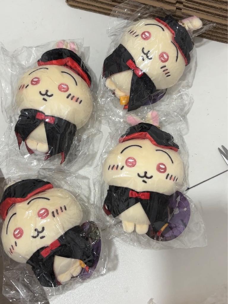 Usachi Chiikawa Animated Plush Doll Usagi Cute Sucking Halloween Pumpkin Usagi Pendant Baby Pendant Child Friend Gift