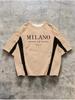 2026 Summer New Style Men's T-shirt Street Casual Fashion Comfortable Soft Lightweight 3D Letter Pattern Print