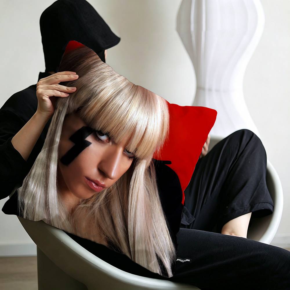 Singer L-Lady G-Gaga Cushion Cover Polyester Sofa Cushions Decorative Throw Pillows Home Decoration Pillowcover