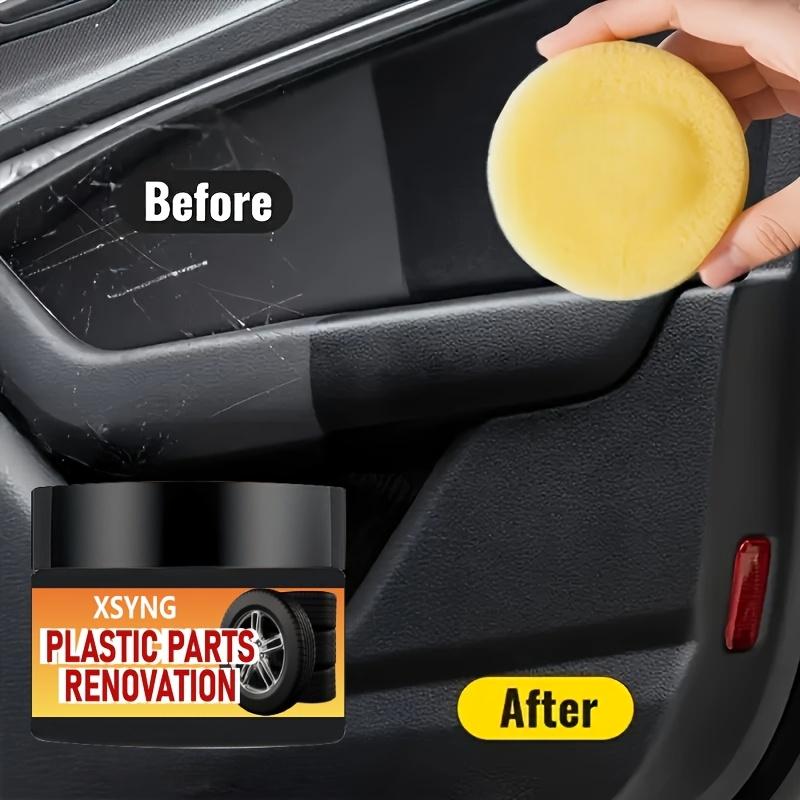 Vosk na renovaci plastů automobilů, Oprava škrábanců na náraznících a interiérech automobilů, Zvýrazňuje plasty a obnovuje je, Zabraňuje stárnutí