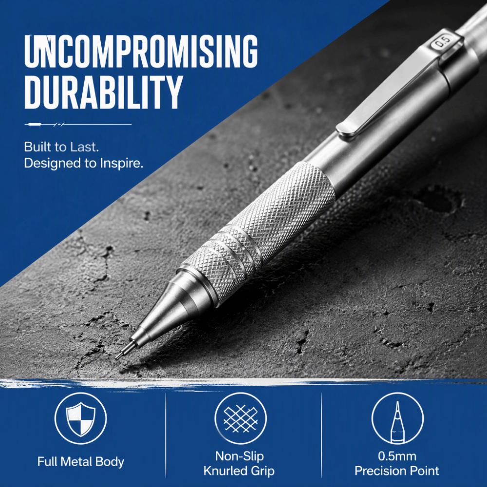 Low Center of Gravity Mechanical Pencil 0.5mm Mechanical Pencil Set Drawing Sketch Pencil  Office