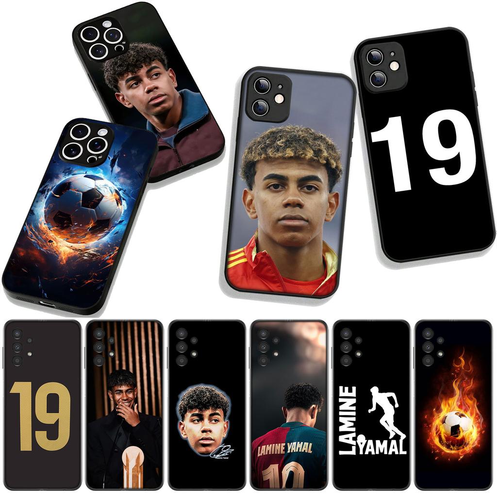 Football No19 Soccer Number No 19 Phone Cover Case for Apple iPhone 16 15 14 Plus 13 12 Mini 17 Pro Max + ProMax 16E Air 16+