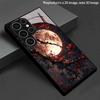 Red Maple Moon Pattern 2D Phone Case, Compatible with Samsung Galaxy S26 S25 S24 S23 S22 S21 S20 A56 A36 Glass Protective Case