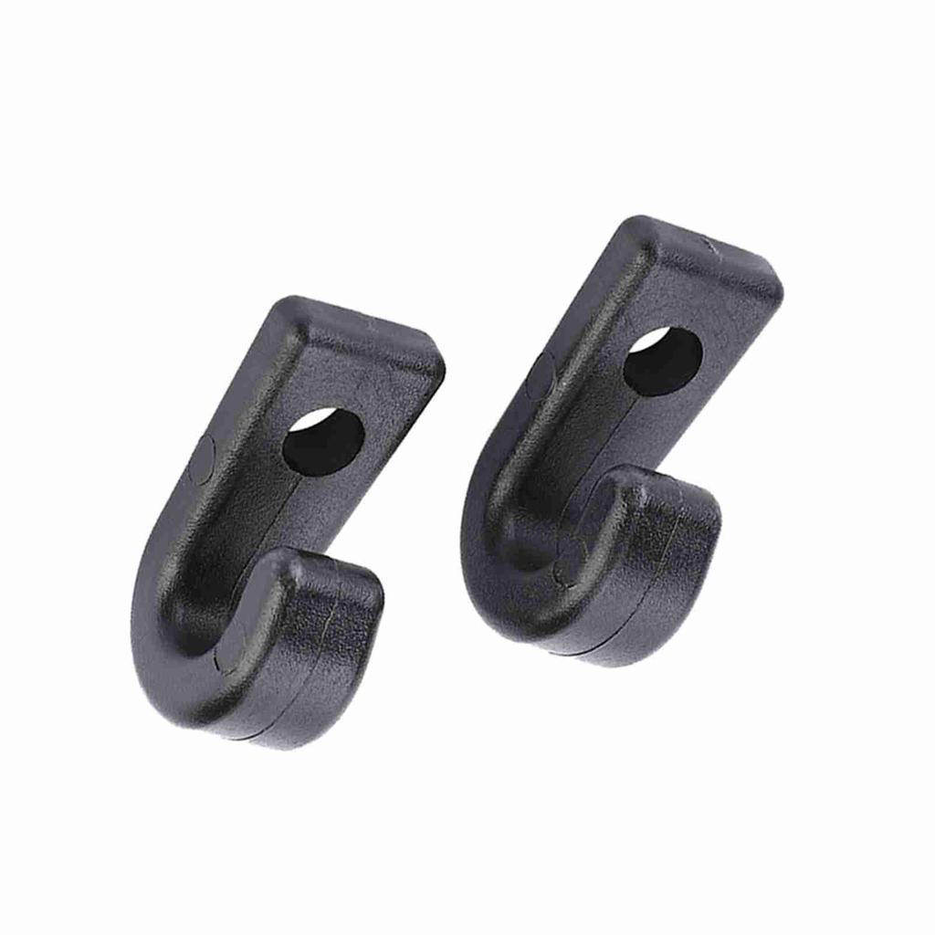 1 Pair Durable Plastic J Shape Screws Lashing Hook J hooks for Kayaks Canoes Rowing Boats