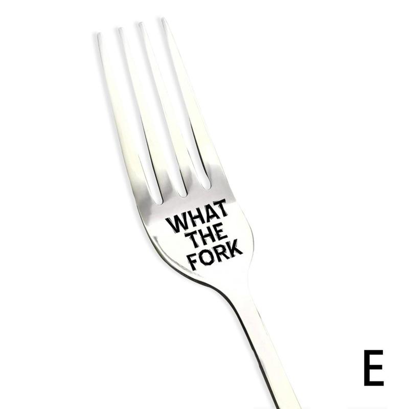 Buy Couple Love Letters Engraved Fork Valentine's Day Present Steel ...
