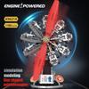 V12 Aircraft Engine Building Blocks Toys Set, Mechanical Engine Model Assembly Ornaments, Children And Adults Birthday Gift