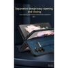 Luxury PU Leather Cover with Portable Wristband Hand Strap Kickstand Metal Ring for Samsung Galaxy Z Fold 6 5 Case