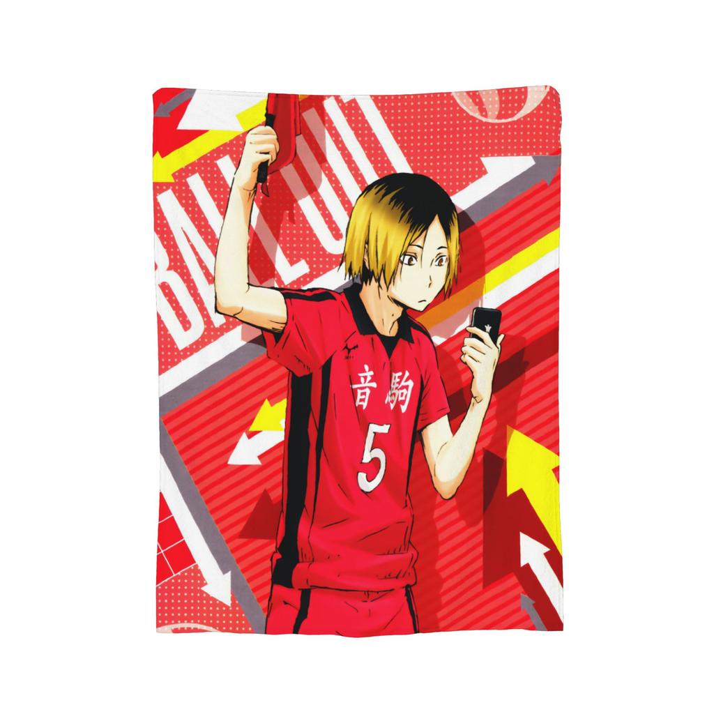 Haikyuu Japanese Anime Blanket Flannel Summer   Multifunction Ultra-Soft Throw Blanket for Home Couch Bedspreads