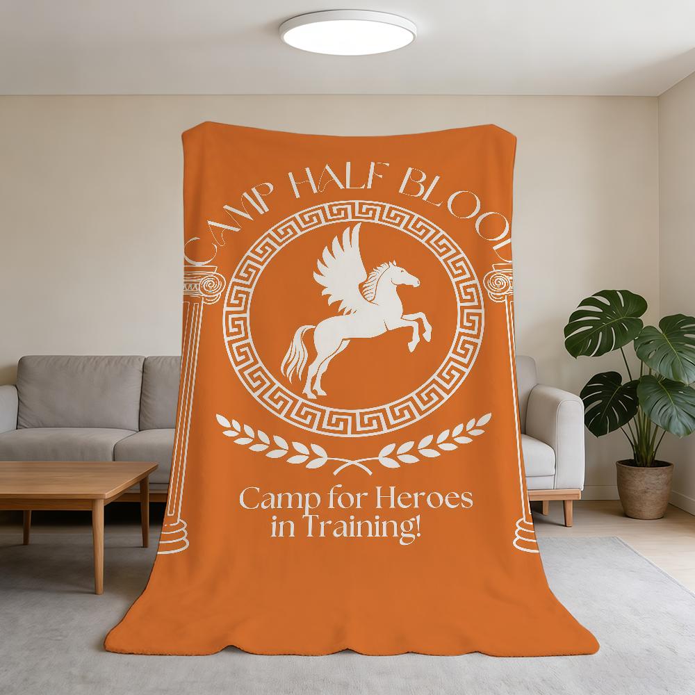 Blanket J-Jackson Camp Super Warm Comfortable Plush Throw Blanket Half-Blood P-Percy Child Home Sofa Bedroom Gift