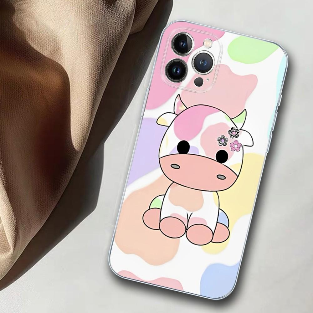 

Milk Cow Phone Case For iPhone 14 11 12 13 Mini Pro XS Max Cover 6 7 8 Plus X XR SE 2020 Funda Shell 7plus or 8plus