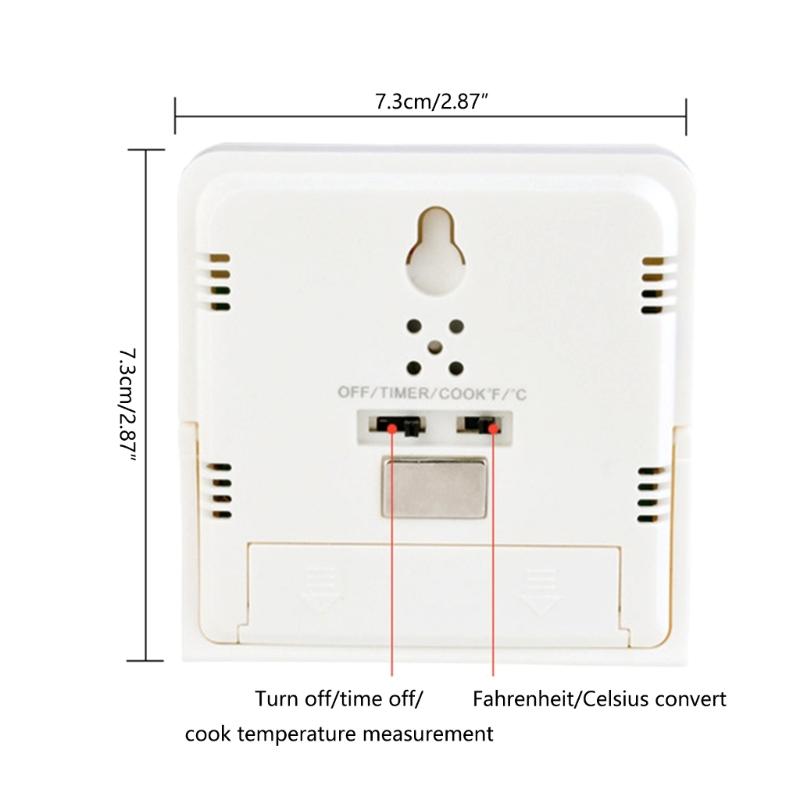 Meat Thermometer, with Long Probes, Digital Meat Thermometer KitchenTimer, GrillThermometer, Food Meat Thermometer