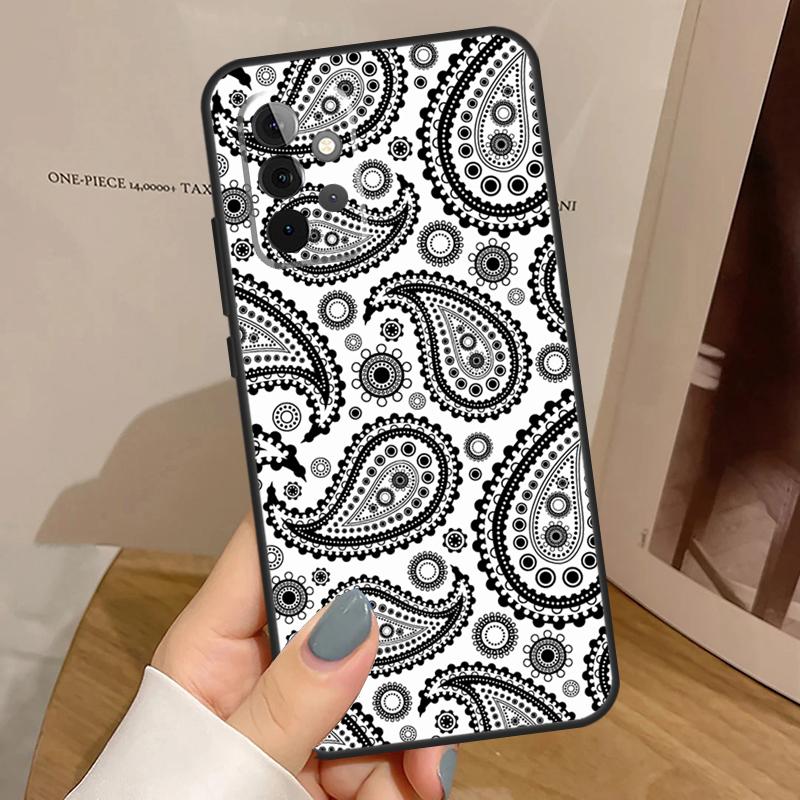 Bandana Seamless Pattern Case For Samsung Galaxy A15 A16 A17 A26 A36 A56 A55 A35 A52 A32 A12 A53 A33 A13 A14 A34 A54