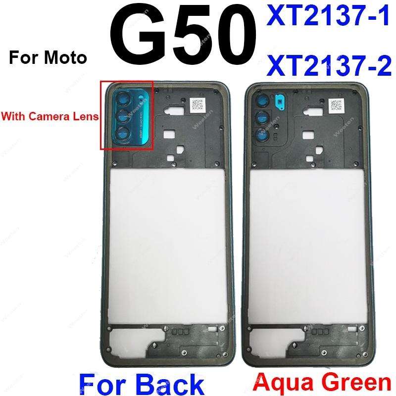Middle Housing Frame For Motorola Moto G50 G50 5G XT2137-1 XT2137-2 XT2149-1 Middle Frame Cover Bezel Panel Flex Cable Parts