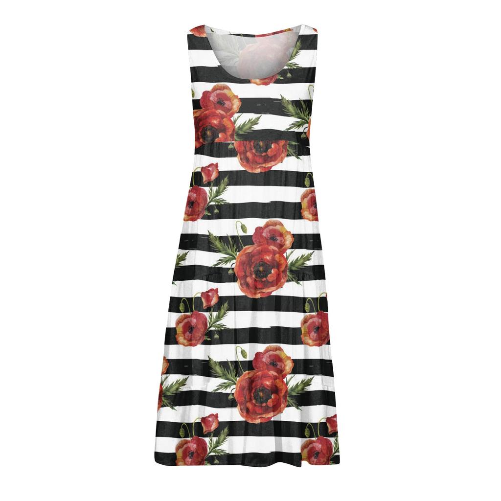 Women's Dress Casual Print Beach Skirt Sundress