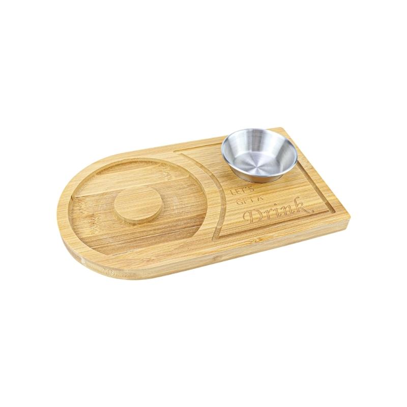 

Natural Bamboos Salt Rims Set Includes Seasoning Dish For Accuracy Cocktails Garnishing And Bartending