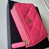 Used CHANEL Pink Quilted Wallet