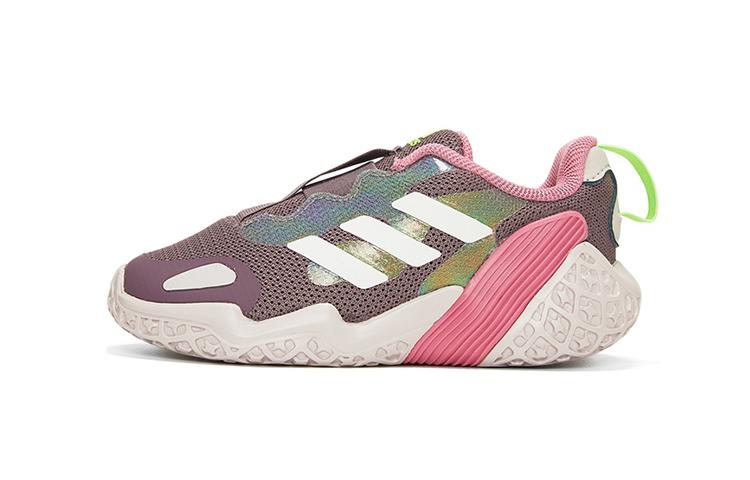 

Adidas 4Uture Slip Resistant, Abrasion Resistant, Breathable Low top Toddler Shoes Purple Pink White Infant And Toddler GZ7833 22