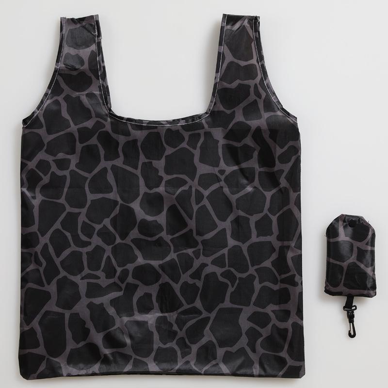 Folding Eco-friendly Shopping Bag Bag Travel Shoulder Portable Thickened Large Grocery Bag Supermarket Eco-friendly Bag