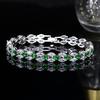 Accessories Temperament Leaf Platinum Plated Jewelry Aaa Zircon Bracelet