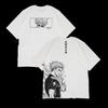 2026 New Japanese Hot Anime Jjk Satoru Gojo Tshirt Wome Unisex Unisexga Cotton Short Sleeves Casual Loose Female Male Clothing