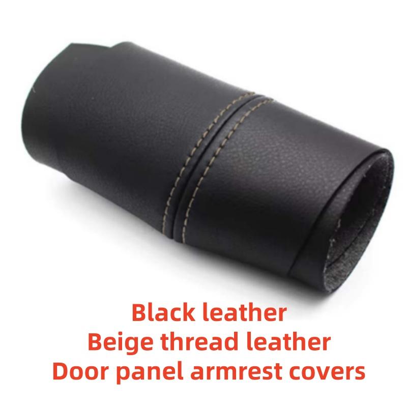 Black Leather Door panel armrest covers Black For Volkswagen Golf 4 MK4 Jetta Bora 1998 1999 2000 2001 2002 2003 2004 2005