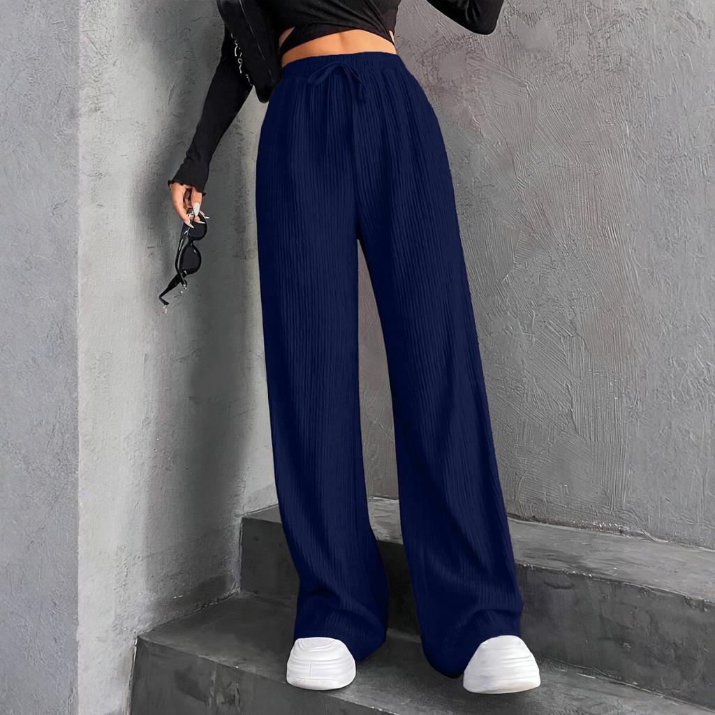 Women's Straight Pants Fashion Casual Pants Nine Point Harlan Pants