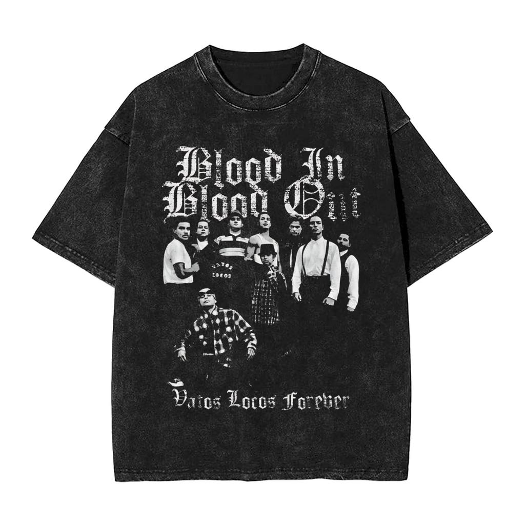 Blood In Blood Out T Shirt Summer Streetwear T Shirts Casual Trendy Cool Tshirt For Man Short Sleeves Print Tees