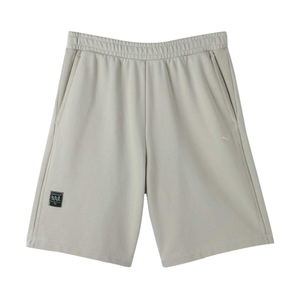 Puma Soft Comfortable Breathable Solid Color Mid Waist Casual Shorts Unisex shorts Light-Gray 63060609