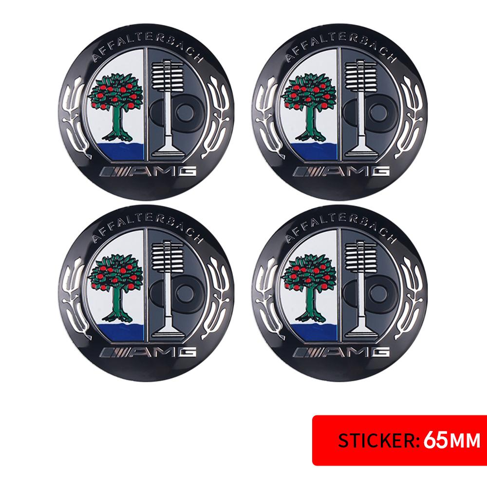 56/60/65MM Car Sticker Wheel Center Covers Hub Cap Emblem Decoration Decal for Mercedes Benz AMG W212 W204 W211 W124 A B S Class