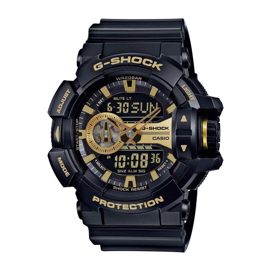 Casio Gold and Black Watch G-SHOCK Analog-Digital GA-400GB-1A9