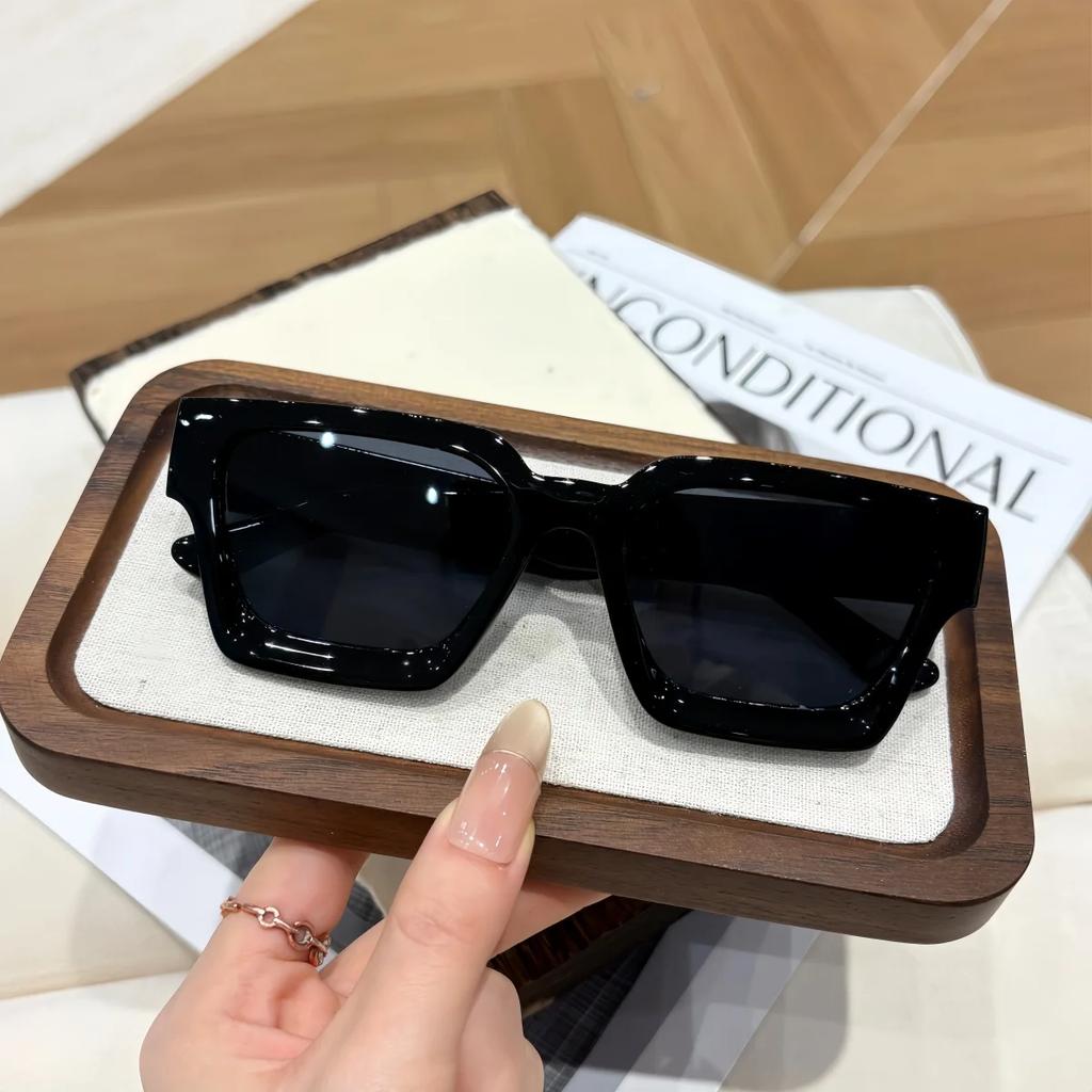 1Pc European and American Retro Style Unisex Fashionable Sunglasses Trendy Versatile Summer Sun Protection