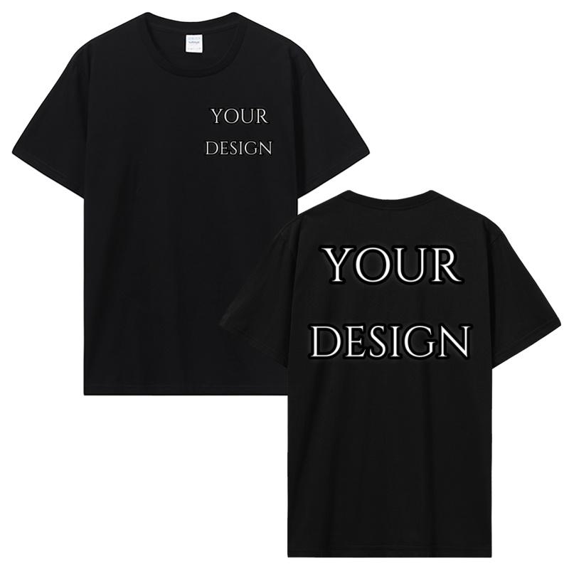 Custom T Shirt Make Your Design Logo Text Print Tshirt Personalized Gift Customized Front And Back Logo Text Photos Tees Tops