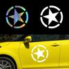 Autocollants de Voiture en Vinyle Réfléchissant Design Étoile à Cinq Branches Militaire Armée pour Vitre Arrière Porte Autocollants Véhicule Style Rétro Style de Voiture