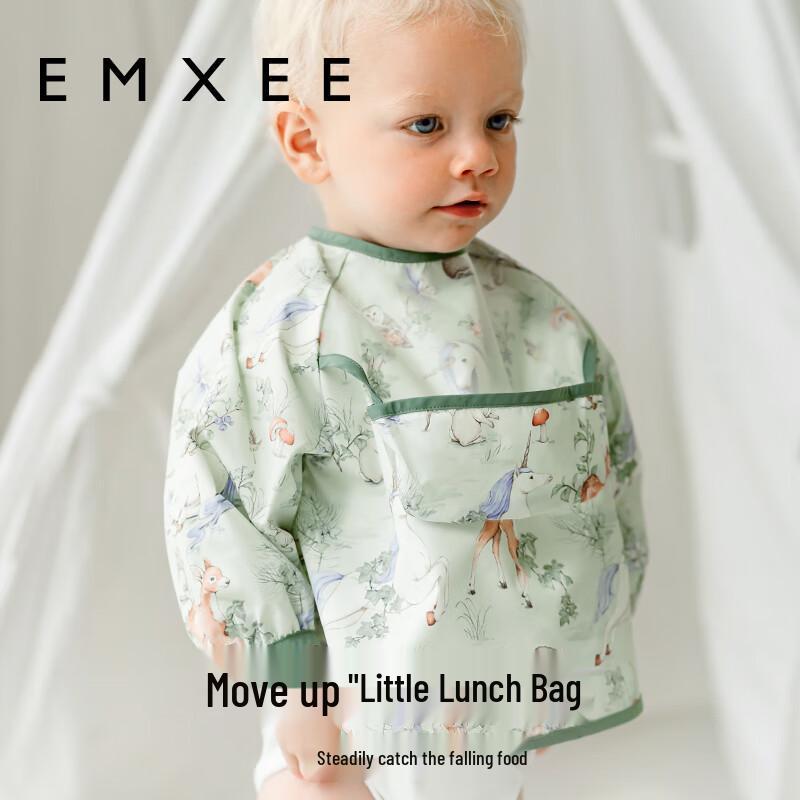 EMXEE Baby Long-Sleeve Waterproof Feeding Smock