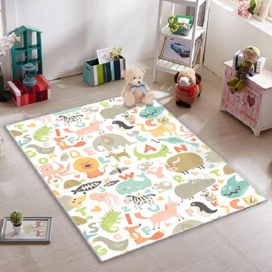 

Обучающий детский коврик с милыми животными и буквами 50 x 80 cm