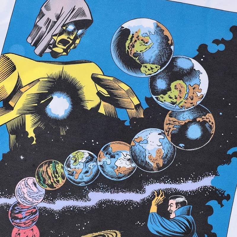 EVERSOUL Marvel Langarm-T-Shirt, Doctor Strange, Captain America, Amerikanischer Comic-Charakter Merchandise, Herren, Weiß, Größe XL [Parallelimport]