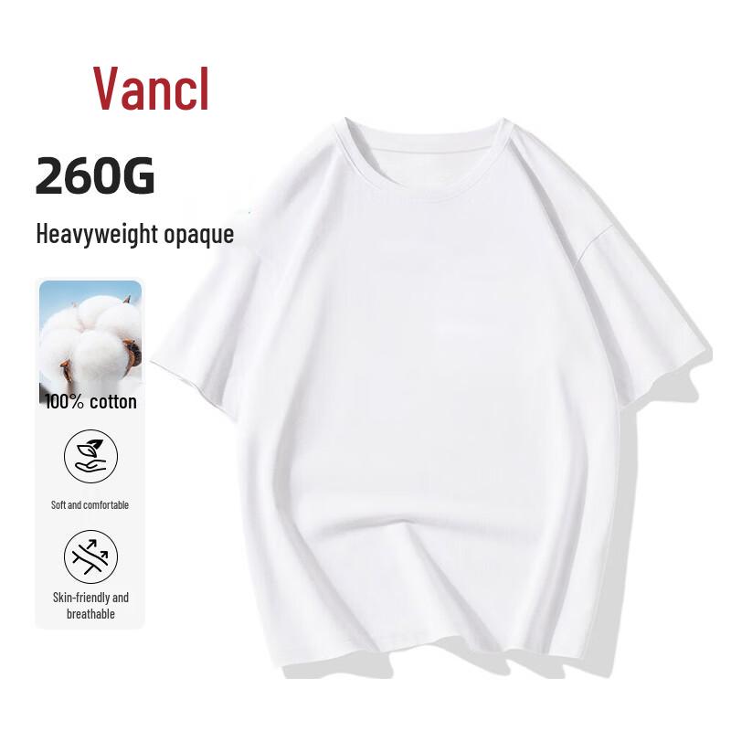 VANCL Men s Heavyweight Cotton Loose Fit T-Shirt 2XL