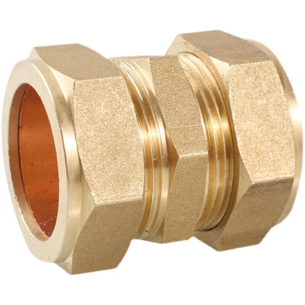 3 4 5 6 8 10-42mm1/8" 3/16" 1/4" 5/16" 3/8"-7/8" Unión de Compresión de Tubo Pulgada Conector de Latón para Tubería Sistema de Lubricación de Aceite