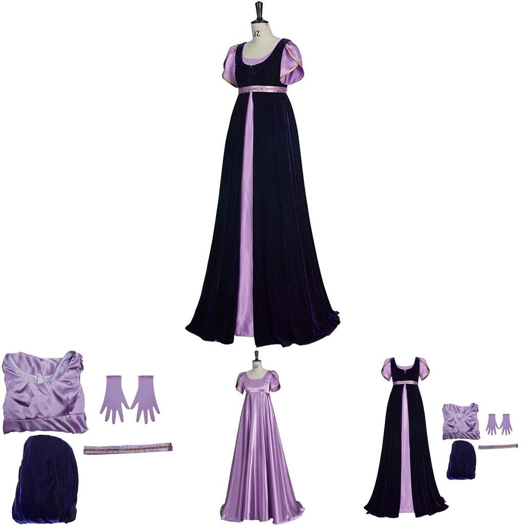 New Bridgeton Two-piece Medieval Regency Tea Party Dress Costume