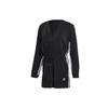 Adidas Originals 3 STRIPE Originals Bodysuits Women's Black Square Collar (Unisex) Bodysuits FL4060