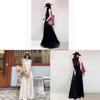 Summer Long Embroidered Knit Dress With Vneck For Plus Size Women
