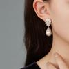 Elegant Rhinestone Drop Earrings Pearl Vintage Long Earrings Crystal Stud Earrings  Girls Gift