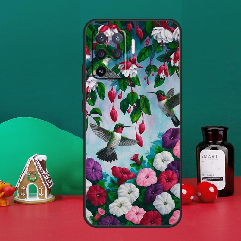 

Hummingbird Case For Oppo A5 A6 Pro A15 A18 A38 A58 A78 A98 A54 A74 A94 A17 A57 A80 A60 A40 A16 A76 A96 OPPO A79 5G