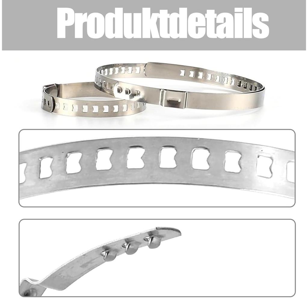 12 pcs round roll meat clamp set, stainless steel adjustable clamp YQ