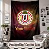 Wall Hanging Tapestry With Custom Name & Text, Union Berlin FC Decorative Tapestry For Bedroom