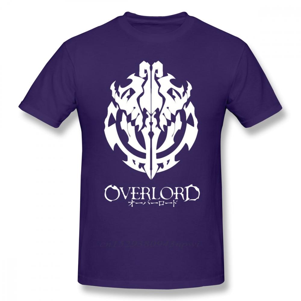 Overlord T-Shirt Overlord Anime Gildenemblem Ainz Ooal Gown T-Shirt Grafisches Kurzarm-T-Shirt Herren Übergröße T-Shirt