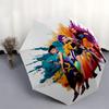 1pc K-POP hunter X Automatic Opening/Closing Umbrella with Convenient Three-Fold Design, 8 Iron Ribs - for Outdoor Daily Use, Travel A37