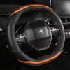 Stilfullt rattöverdrag för Peugeot 4008, 5008, 508L - D-typ, platt botten